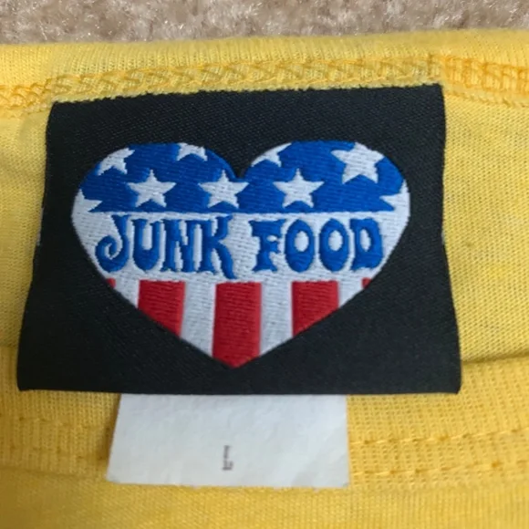 Junk Food Vintage Graphic T-shirts x2 size Large - Picture 7 of 8